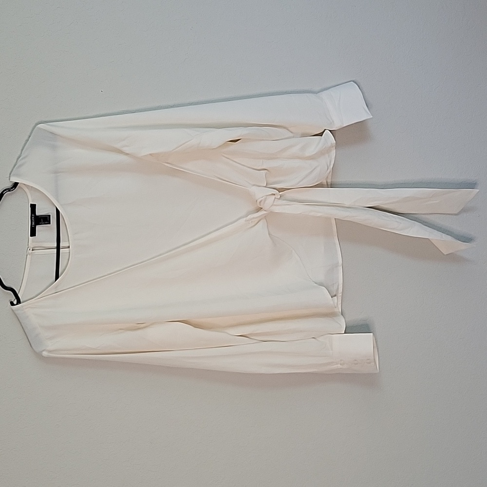 {3/$20} Forever 21 Long Sleeve Front Tie Blouse
